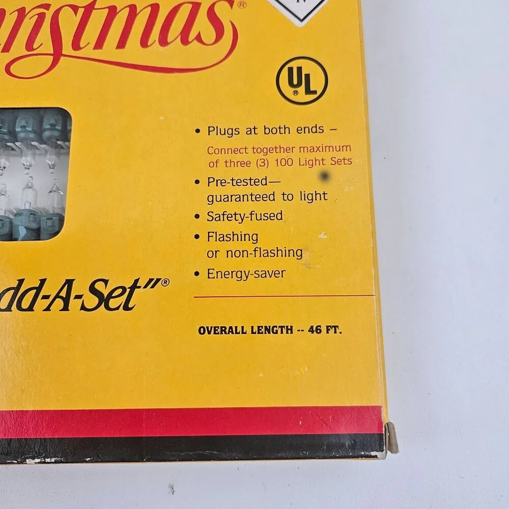 Kodak Color Of Christmas 100 Strings Light Extra Bright Indoor Outdoor Holiday